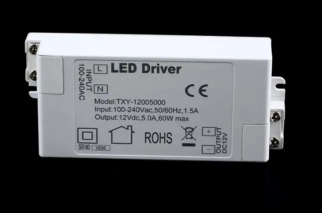 Imagem -06 - Led Driver Transformer 60w 36w 24w 12w 6w dc 12v Adaptador de Potência de Saída da Fonte de Alimentação para Led Lâmpada ce Ukca