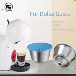 icafilas Reusable Capsule for Dolce Gusto Piccolo x Coffee Filter For Nescafe Dolce Gusto Capsula Stainless Steel Reutilizavel