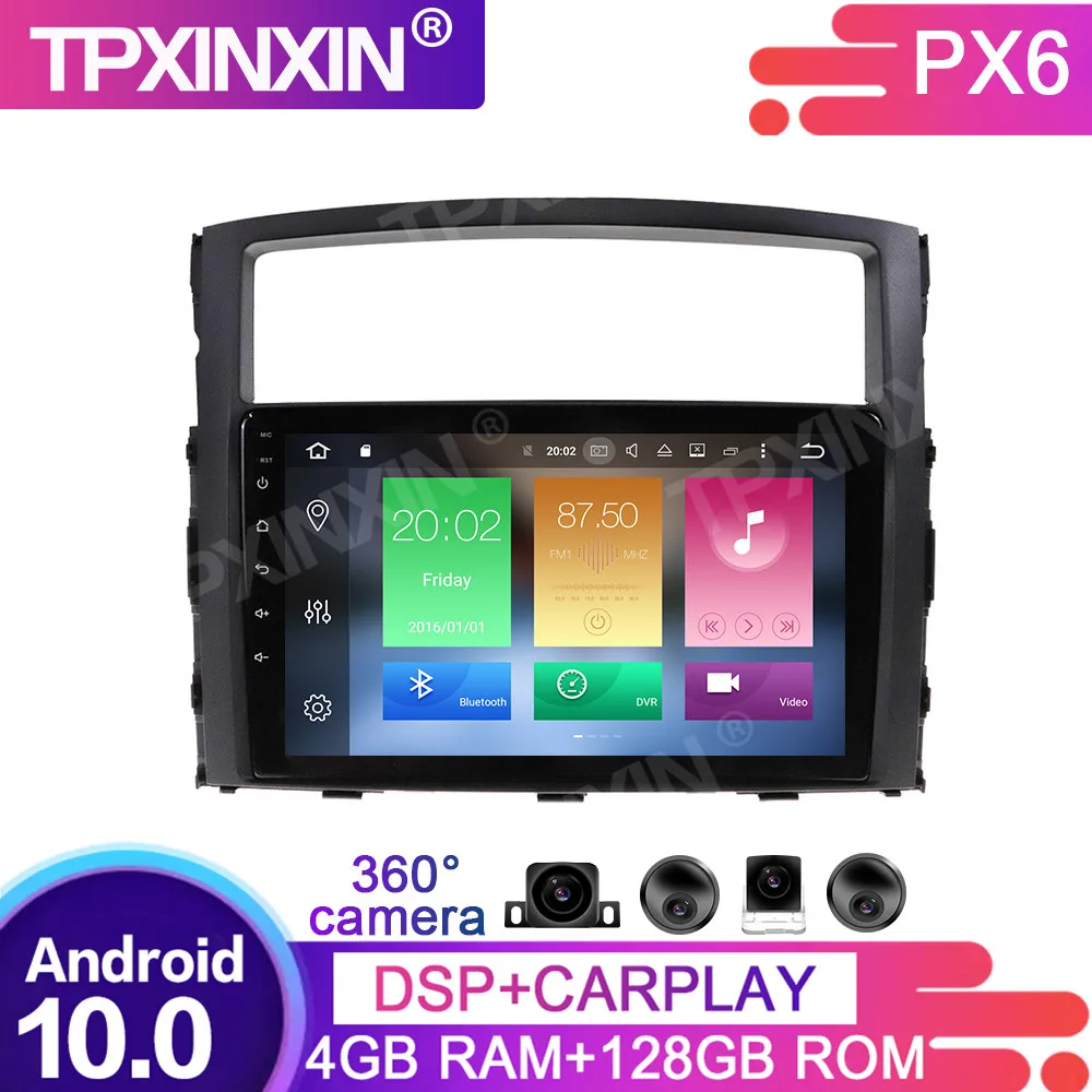 128G Android13 For Mitsuishi Pajero 2006-2011Car Multimedia Player GPS Navigation Headunit Auto Radio Audio Stereo Tape Recorder