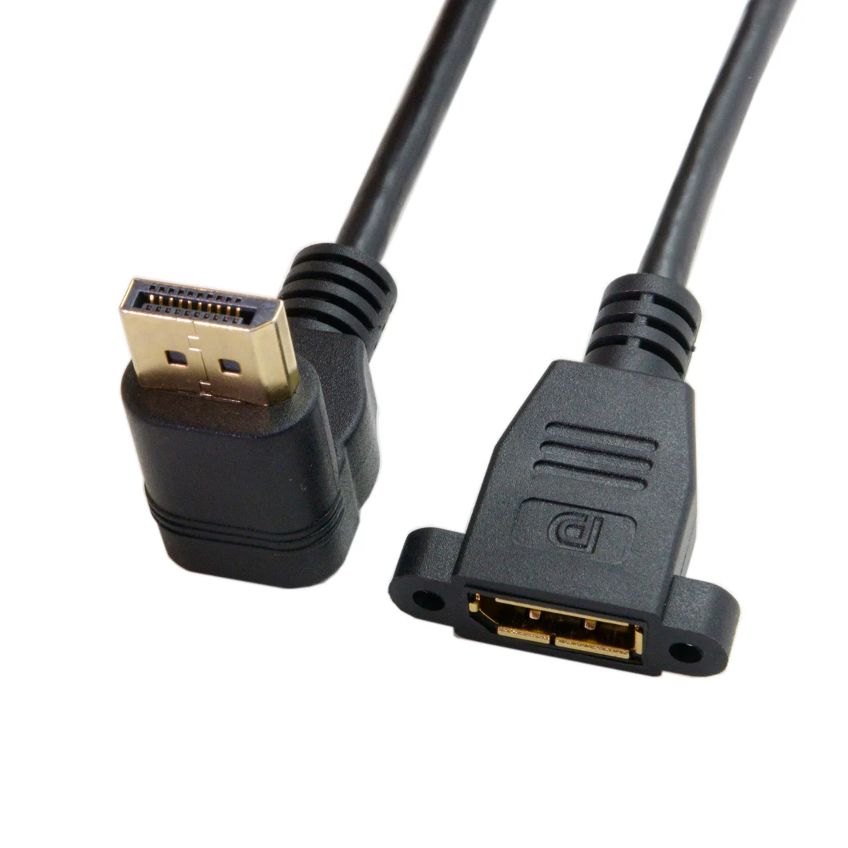 

DisplayPort Display Port Male to Female 90 Degree Up Down Angled Extension Cable