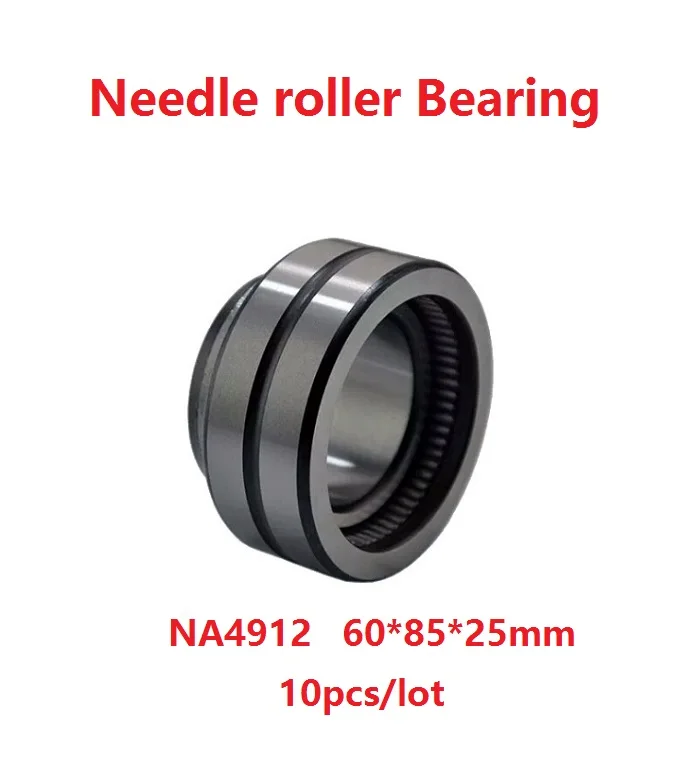 

10pcs/lot NA4912 60×85×25mm Inner ring needle roller bearings Heavy duty Needle roller Bearing 60*85*25mm