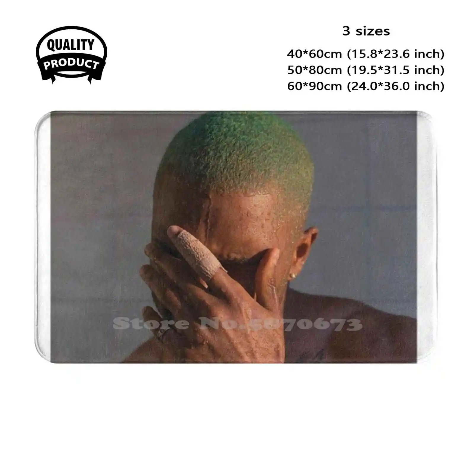 Blonde Soft Cushion Home Carpet Door Mat Car Rug Blonde Logo Goat Music Popular Album Cover Fashion Rnb Cool Trend Hiphop Tyler