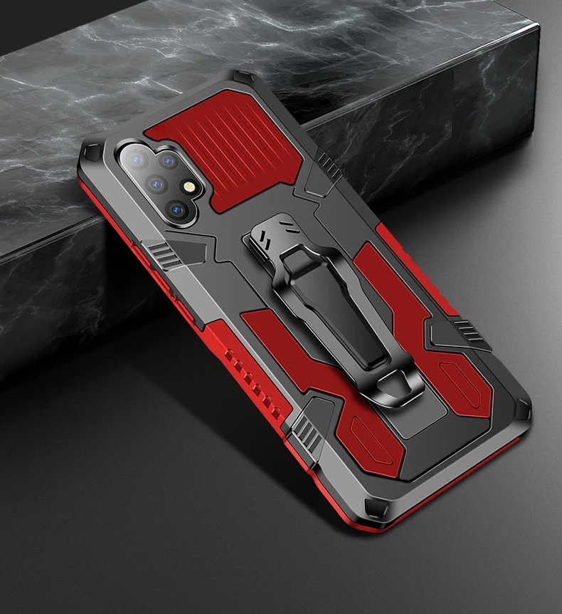 Phone Case For Xiaomi Redmi Note 4X 4 4A 5 5A 6 6A 7 7A 8 8A Pro Luxury Shockproof Magnetic Armor Protect Bring Bracket Cover