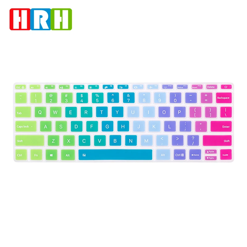 HRH Colorful Multicolor Keyboard Cover Silicone Skin for Xiaomi Air 12.5