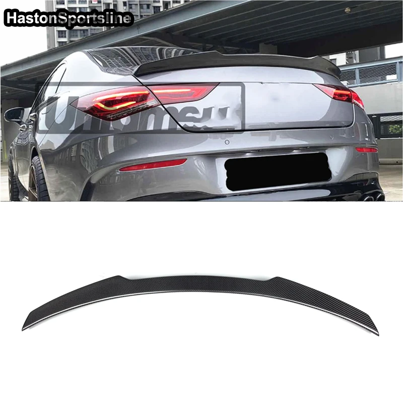 

For Mercedes CLA Class W118 FD Style Carbon Fiber Rear Trunk Spoiler Car Wing 2020UP