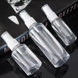 30/50/100ml White Empty Plastic Nasal Spray Bottles Pump Sprayer Mist Nose Spray Refillable Bottling Packaging Travel Accessory