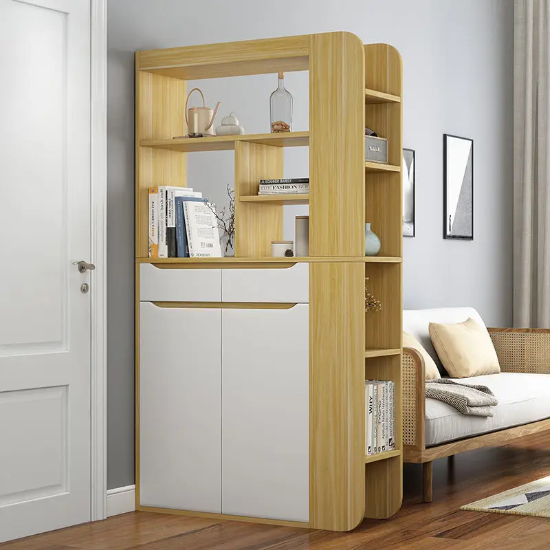 Living Room Furniture Decorative Storage Lockers Modern Minimalist Entrance Hall Cabinet Wood Shoe Cabinet Display Cabinet