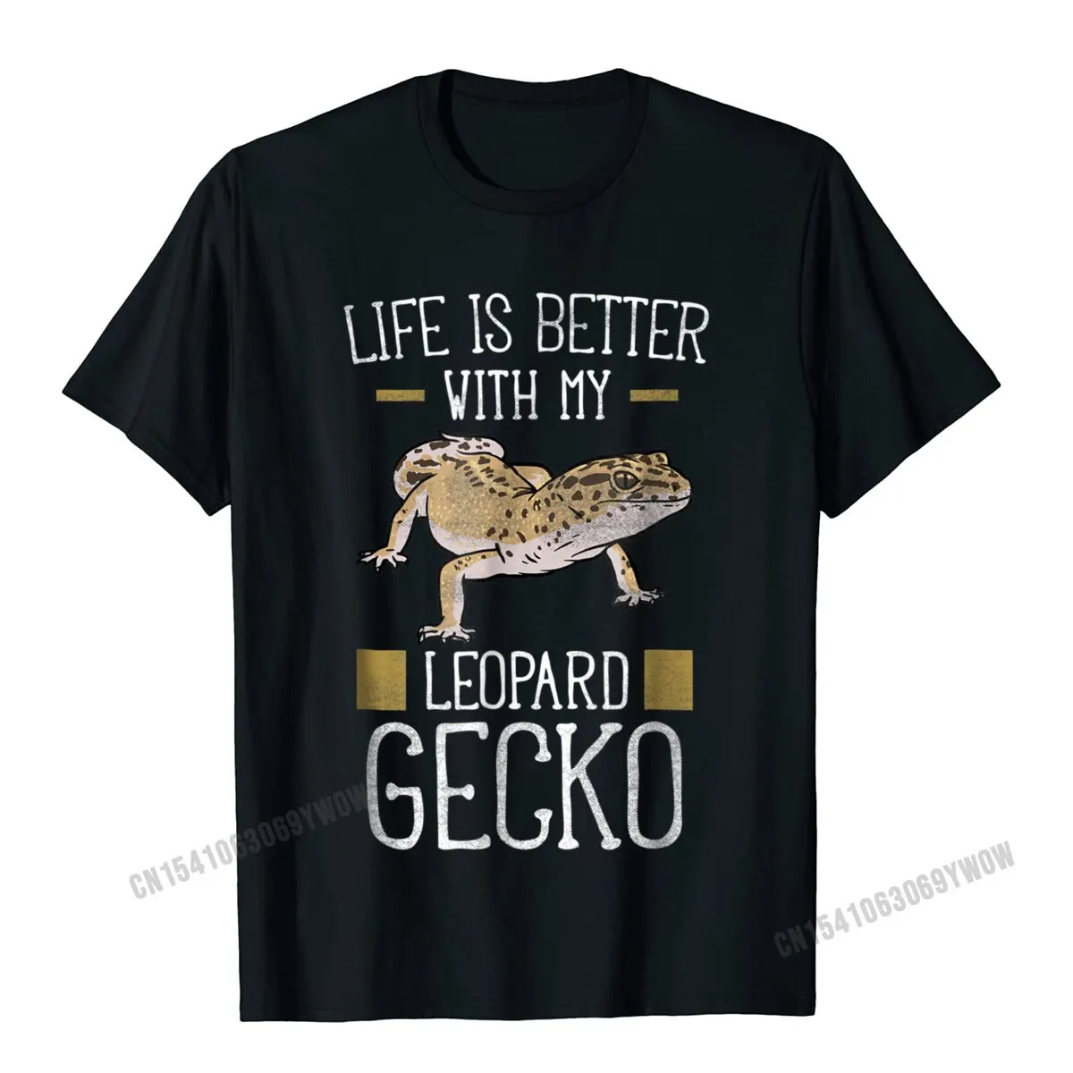 Life Is Better With My Leopard Gecko Shirt - Reptile Shirts Camisas Men Printed Top T-Shirts For Men Tees Summer Oversized