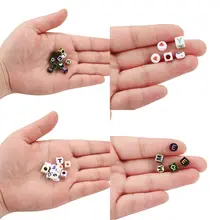 Round acrylic alphabet beads for jewelry #6