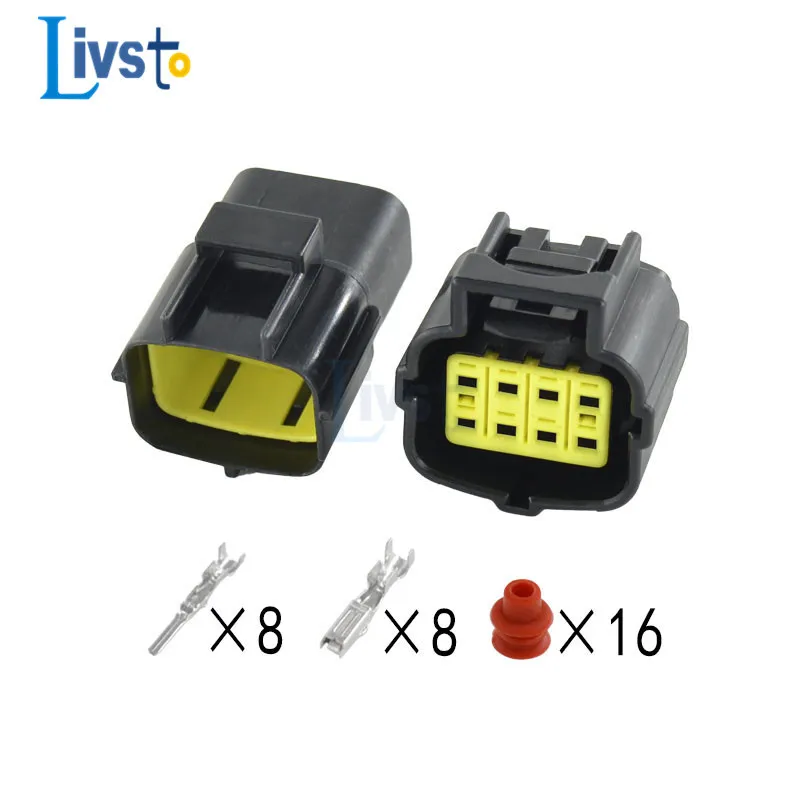 1 Set 1 2 3 4 6 8 10 12 16 Pin Way Denso Waterdicht Wire Connector Elektrische Plug Auto auto Verzegeld Truck Harnas Socket Met