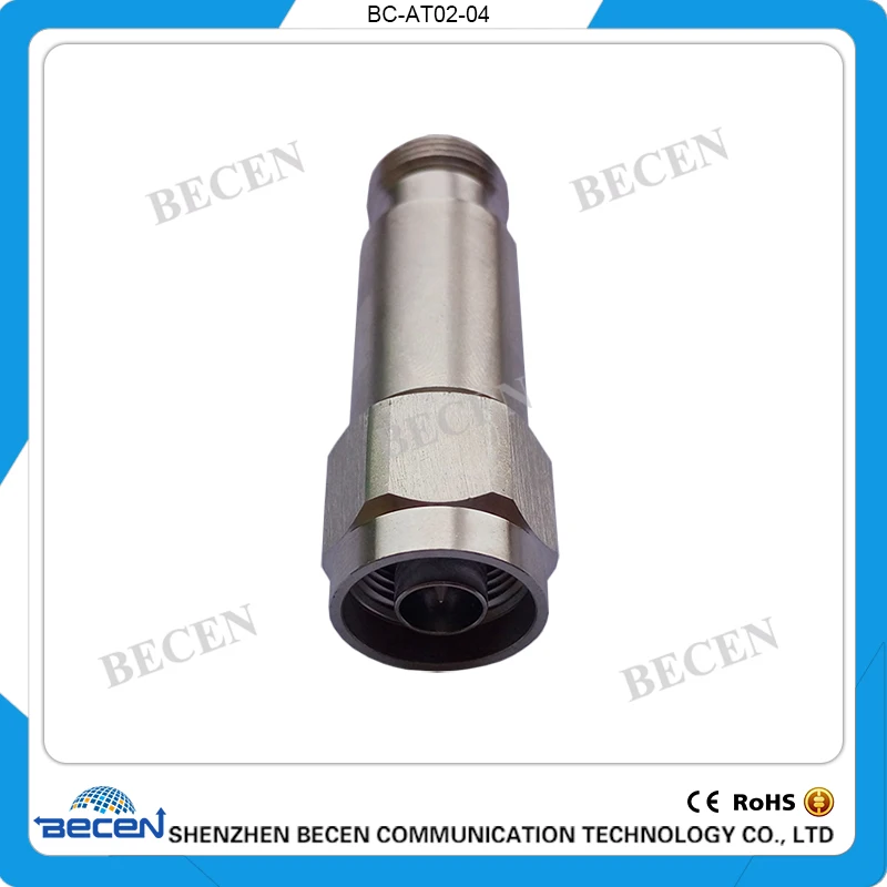 High Quality 1-30DB 2W N Type Microwave Rf Coaxial Fixed Attenuator 50Ohms