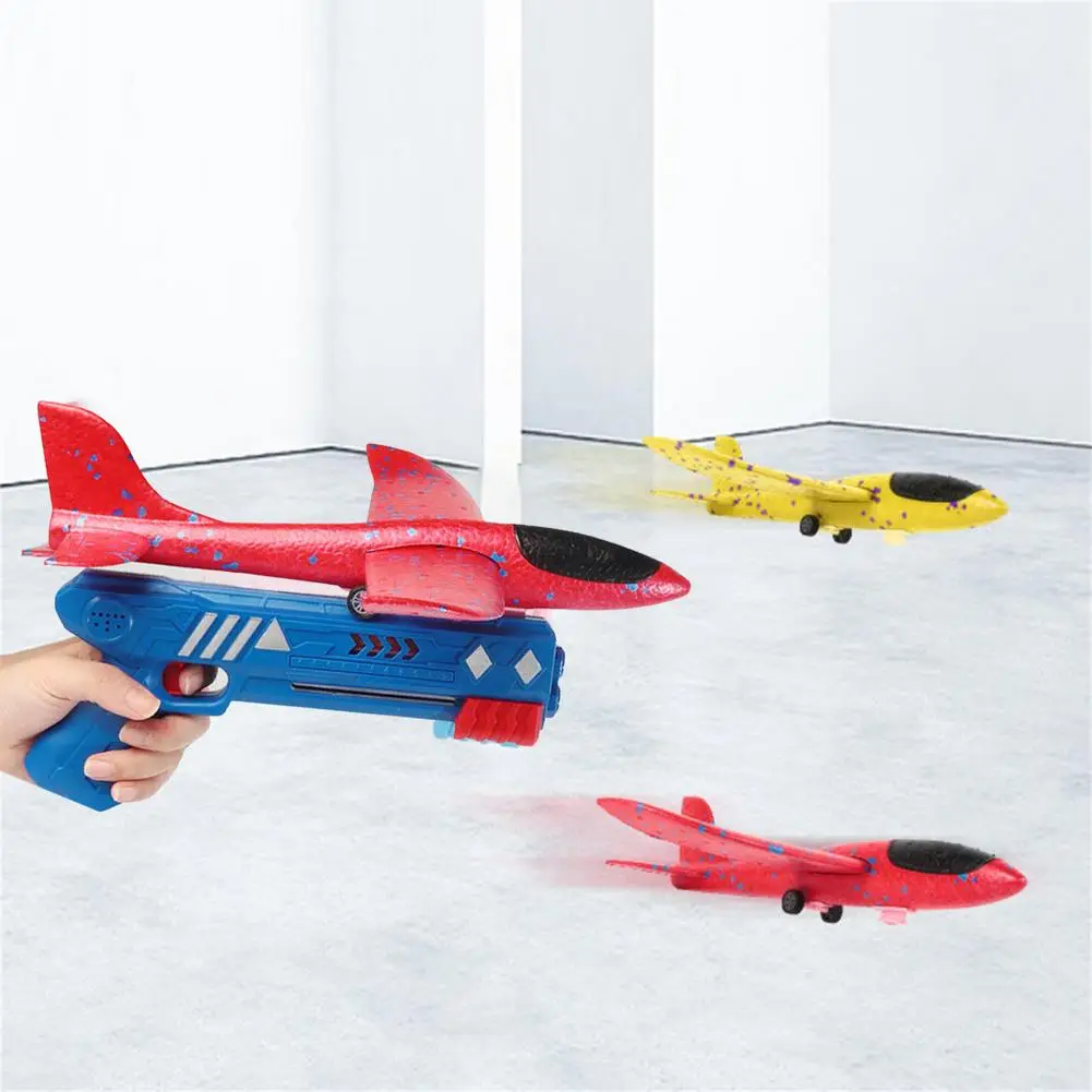 Airplane Launcher Toy Bubble Catapult Plane Toy Shooting Game Toys Outdoor Sport Toys For Boys Girls One-Click Ejection Pull-o