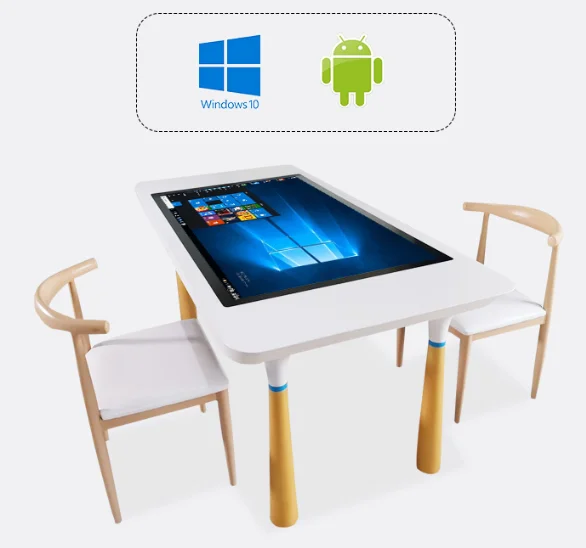 43 Inch lcd display Android/windows OS Touch screen Wifi Interactive coffee Table