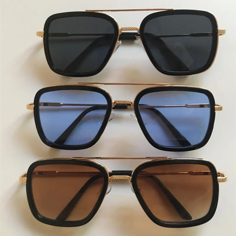 Kids Lentes Tony Stark Sunglasses Vintage Glasses Children 8-16 Years Old Boys And Girls Sun Glasses Gafas Oculos image 4