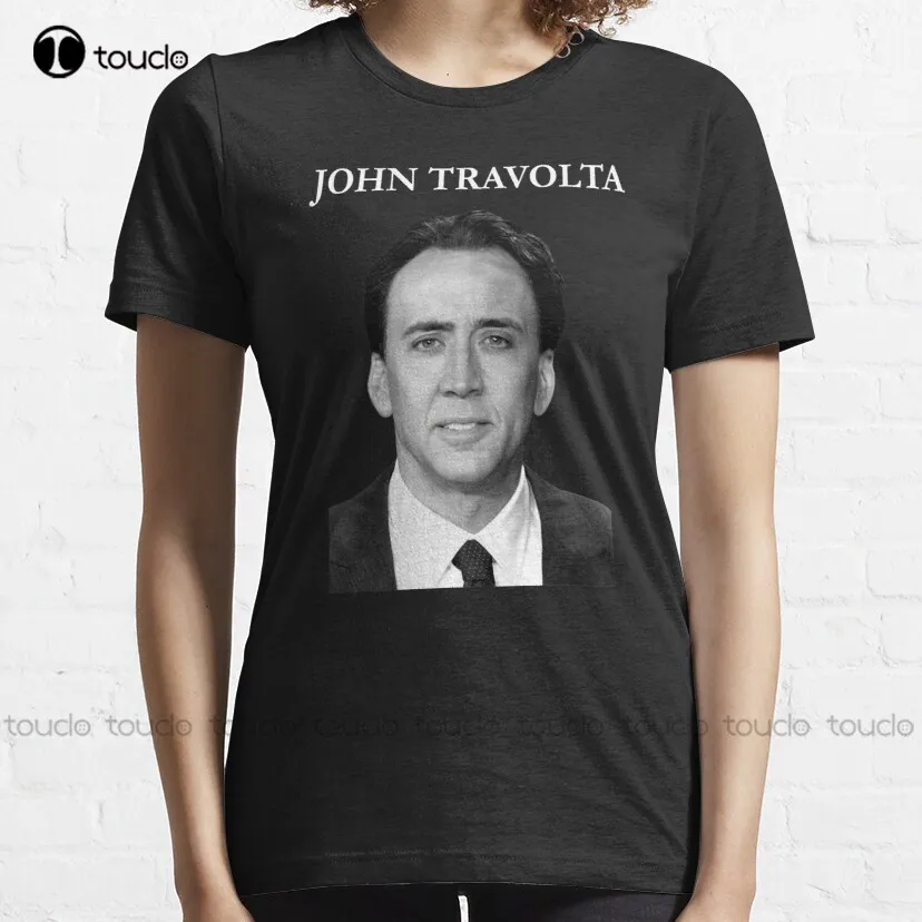 Nicolas Cage John Travolta Face Off Men'S Women'S Classic T-Shirt Fishing Shirt Custom Aldult Teen Unisex Fashion Funny New New