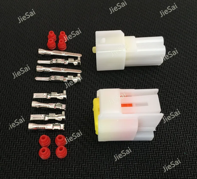 4 Pin Female Male Waterproof Electrical Wire Connector Plug Auto Connectors FW-C-4M-B FW-C-4F-B