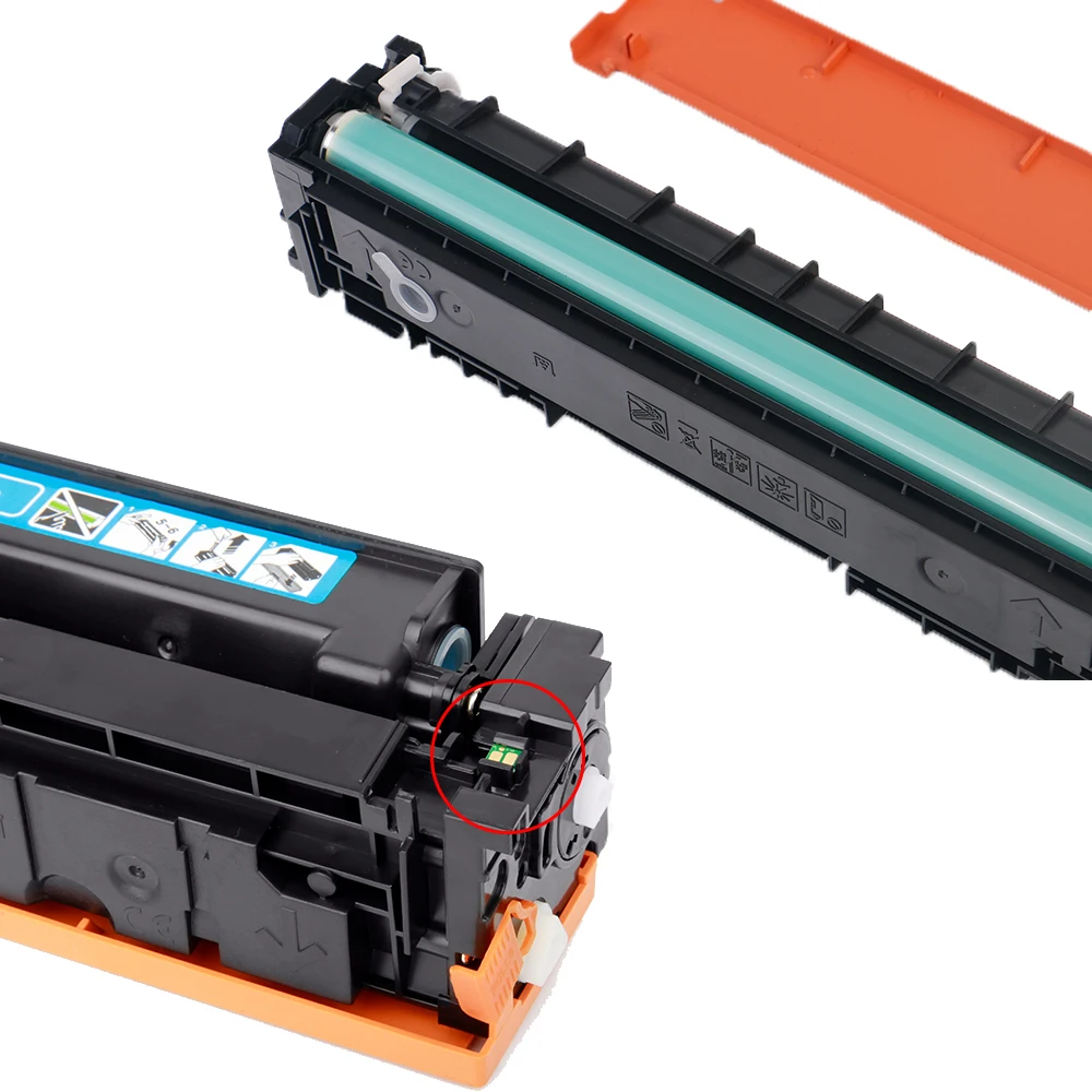 Cartucho de tóner LaserJe Pro M254nw M254dw MFP M281fdw M281fdn M280nw, Compatible con hp 203A CF540A 540a, 1 Juego