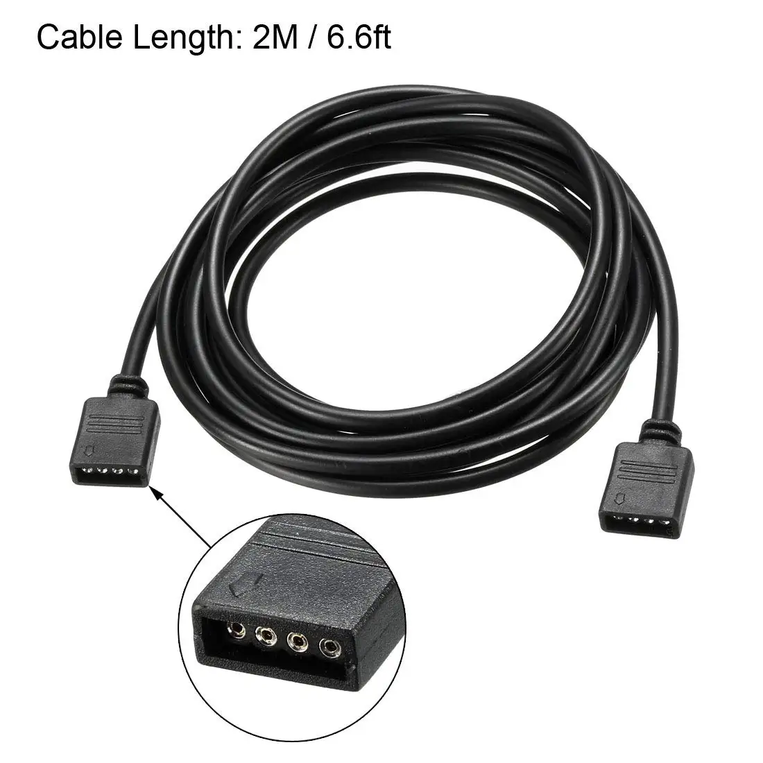 RGB Extension Cable 4pin 5pin Extend Connection Wire 1M 2M 3M 5M 10M 20M Cable With Needles For RGB RGBW LED Strip Light