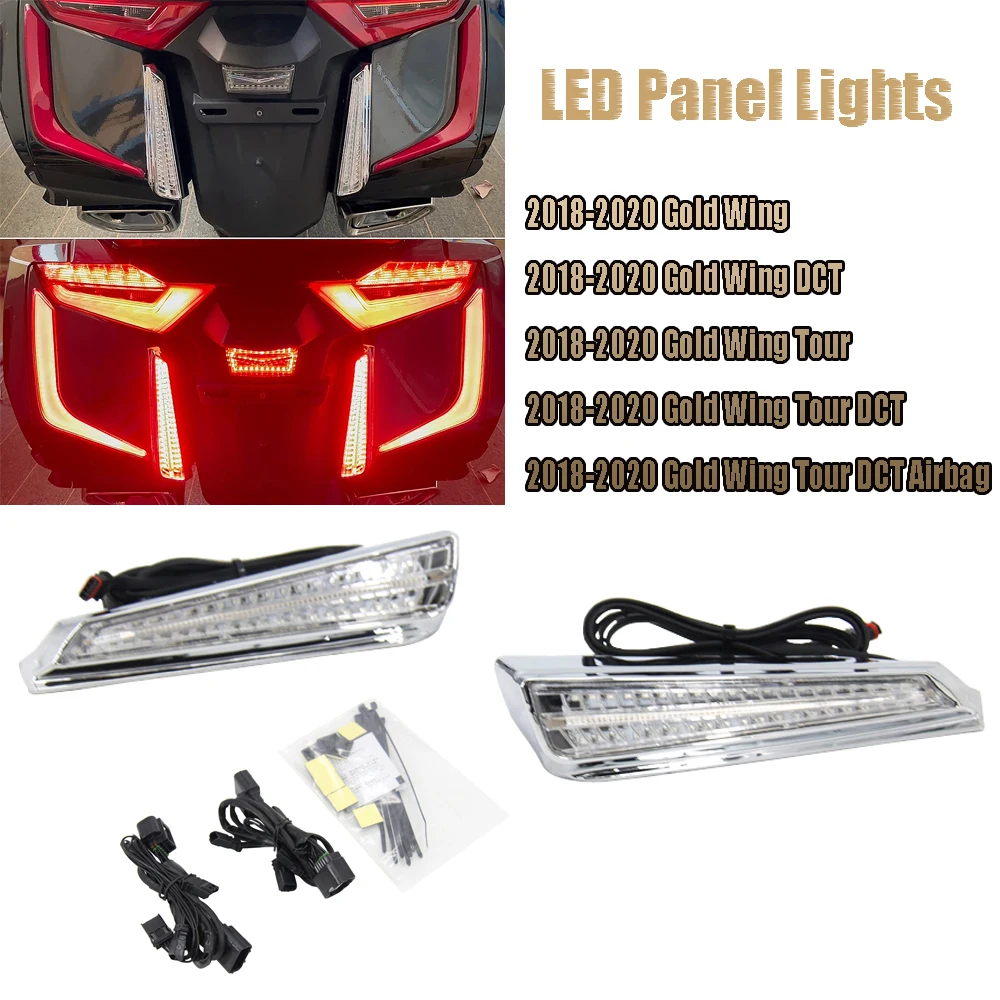 

For HONDA GoldWing GL1800 F6B GL1800 New Motorcycle Turn Signal LED Filler Panel Lights Decorative Lamp 2018 2019 2020 2021