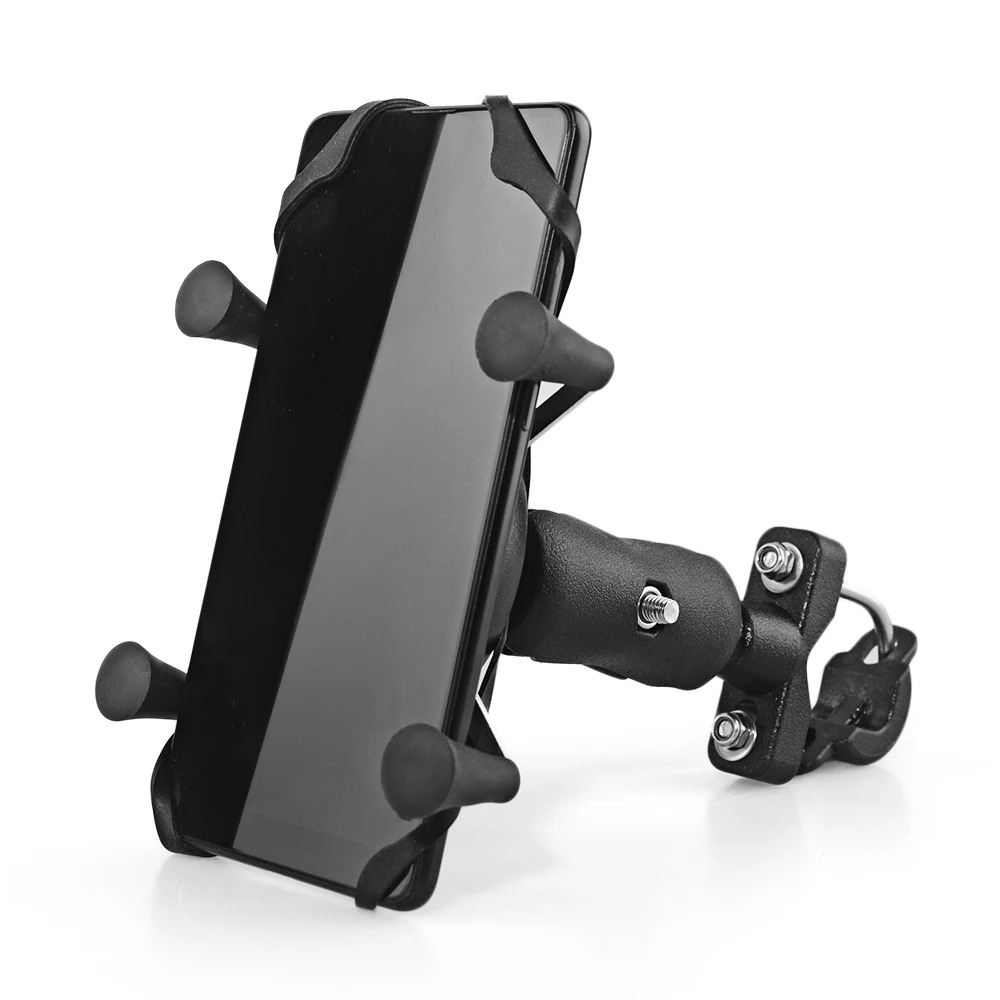 

3.5-6.3 inch Motorcycle Handlebar Bike Mobile Cell Phone Mount Holder Support Bicycle Silicone Phone Stand For Smartphone GPS