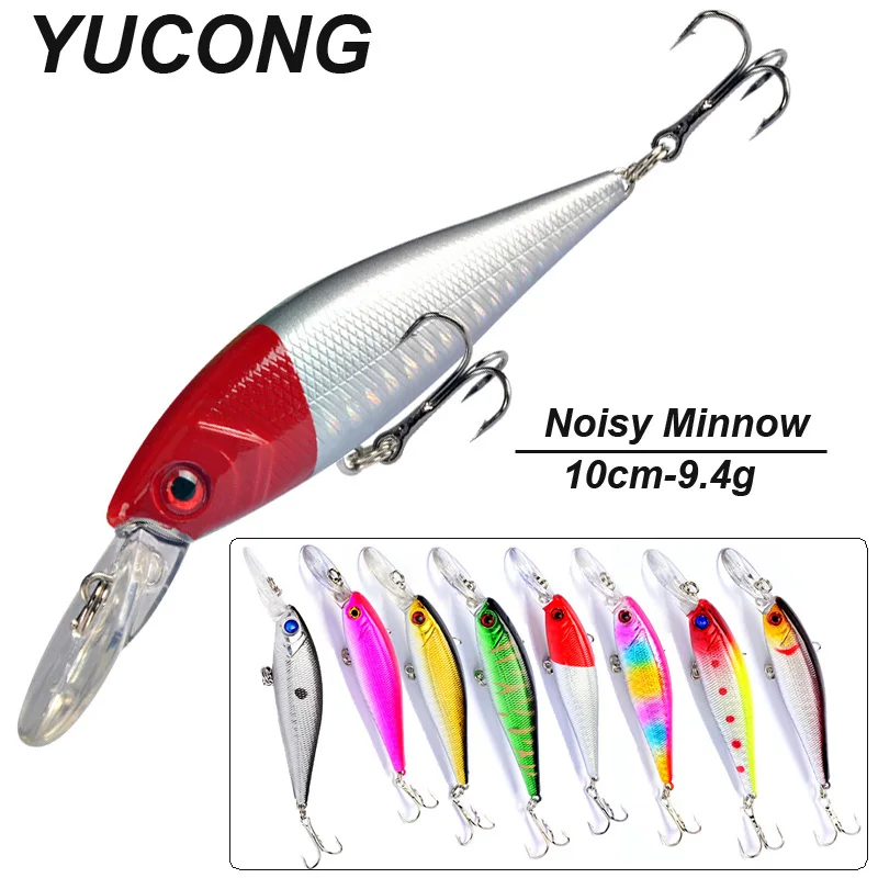 Yucong 1pcs Minnow Angel köder 10cm-9,4g Tauchen Wobbler harter Köder sinkender Swimbait Troll ing Leurre Duro Cebo Isca Hartkoder
