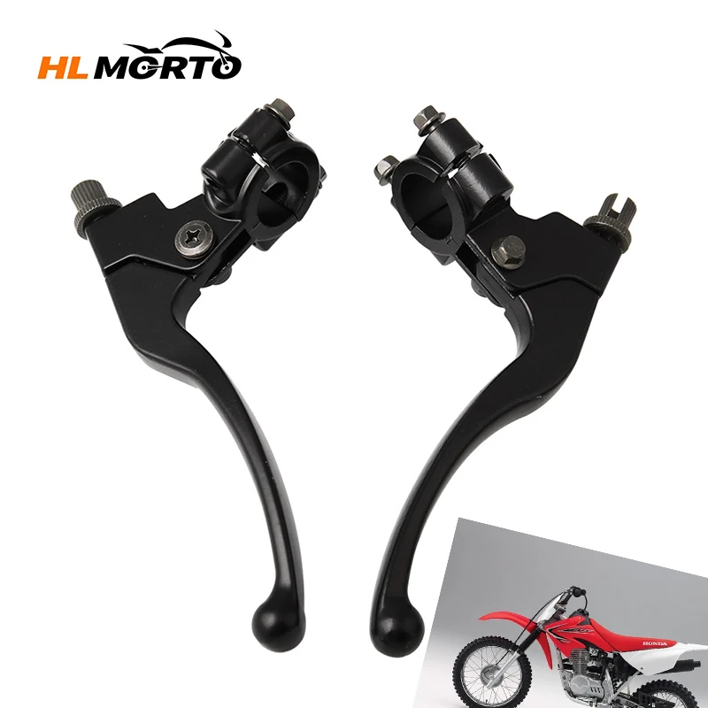 Palanca de manija de freno de embrague para motocicleta Honda, accesorio para moto de 7/8 ", 22mm, para Honda CR XL XR CRF XR80 XR100 CRF70 CRF50 CRF80 CRF100 CRF150 Pit Dirt, 1 par