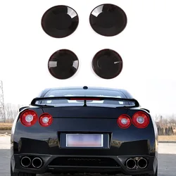 For Nissan GTR R35 2008-2016 Black Car Tail Light Cover Brake Light Wide Indicator Protective Cover Decorative Car Accessories