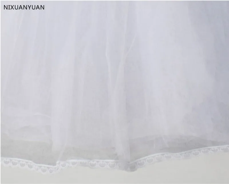 A Line Bridal Petticoat 4 Layers Tulle Underskirt Women Petticoat Crinoline Without Hoop Bridal Wedding Accessories 2023