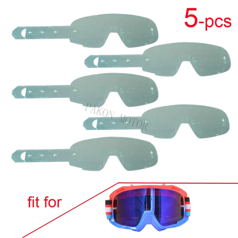 Tear Off Film of Goggles for FOX Sunglasses Lens Protective Rubber Dirtbike Tearable offs Plastic Cover Eyes Safety Accessories