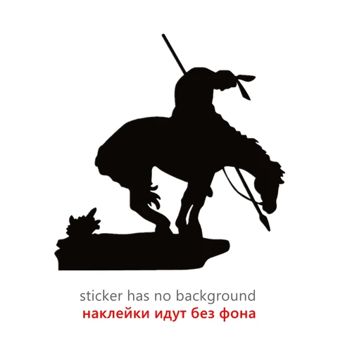 40605# наклейки на авто Американский индеец на лошади водоне