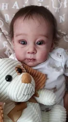 22 Inch Huxley Unpainted Solid Silicone Kits Silicone Reborn Doll kits DIY Unpainted Bebe Doll kits Soft Silicone Reborn Doll
