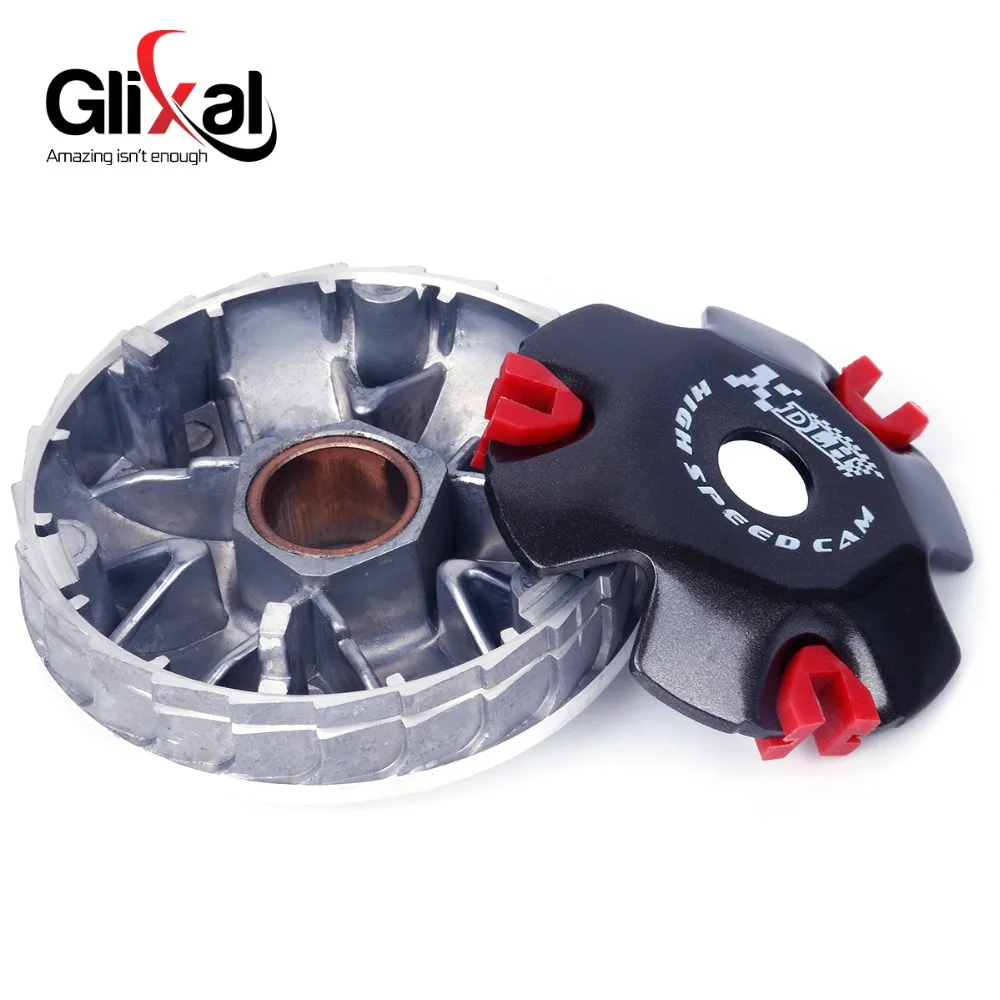 DLH High Performance Variator Kit with Roller Weights Drive Pulley for GY6 50cc 139QMB 139QMA DIO50 AF18 AF28 ZX34 Scooter ATV