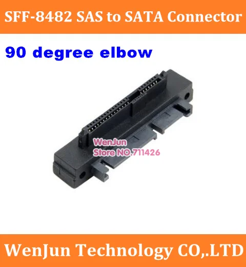 

Elbow 90 degrees SFF-8482 SAS to SATA hard disk cable adapter SAS to SATA connector