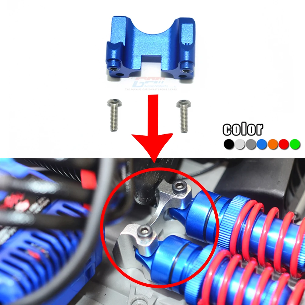 Staffa fissa per ammortizzatori posteriori in lega di alluminio in metallo GPM per 1/10 E-REVO 2.0 86086-4 parti di aggiornamento per Monster Truck
