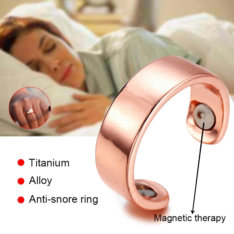 Acupressure Anti Snore Ring Treatment Reflexology Anti Snoring Apnea Sleeping Device B99