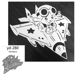 Metal Cutting Dies Cut Mold Fly a plane Decoration Scrapbook Paper Craft Knife Mould Blade Punch Stencils