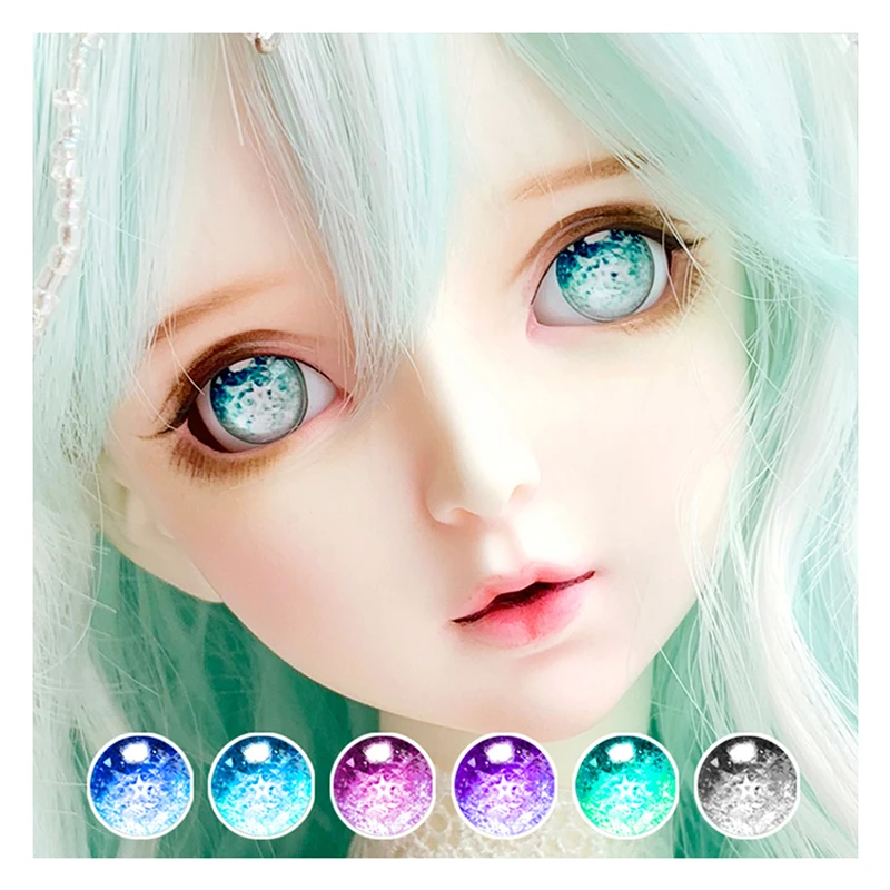 

Мультяшные глаза с эффектом Авроры для шарнирных кукол 1/8 1/6 1/4 1/3 BJD SD DD