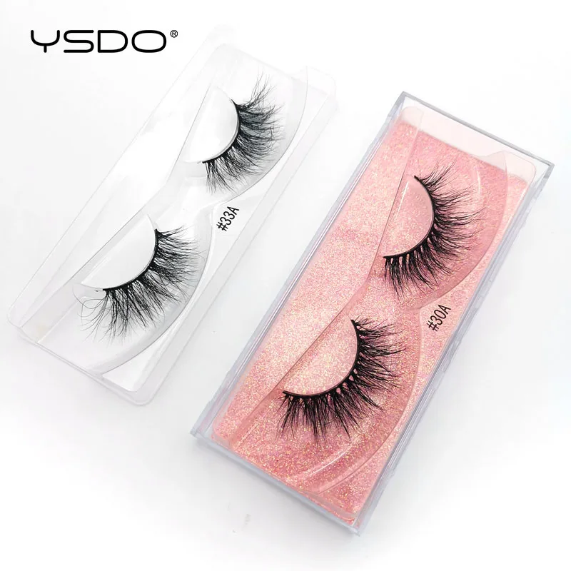 YSDO 1 Paar 3D Nerz Wimpern Flauschigen Dramatische Wimpern Make-Up Wispy Nerz Wimpern Natürliche Lange Falsche Wimpern Starke Gefälschte Wimpern