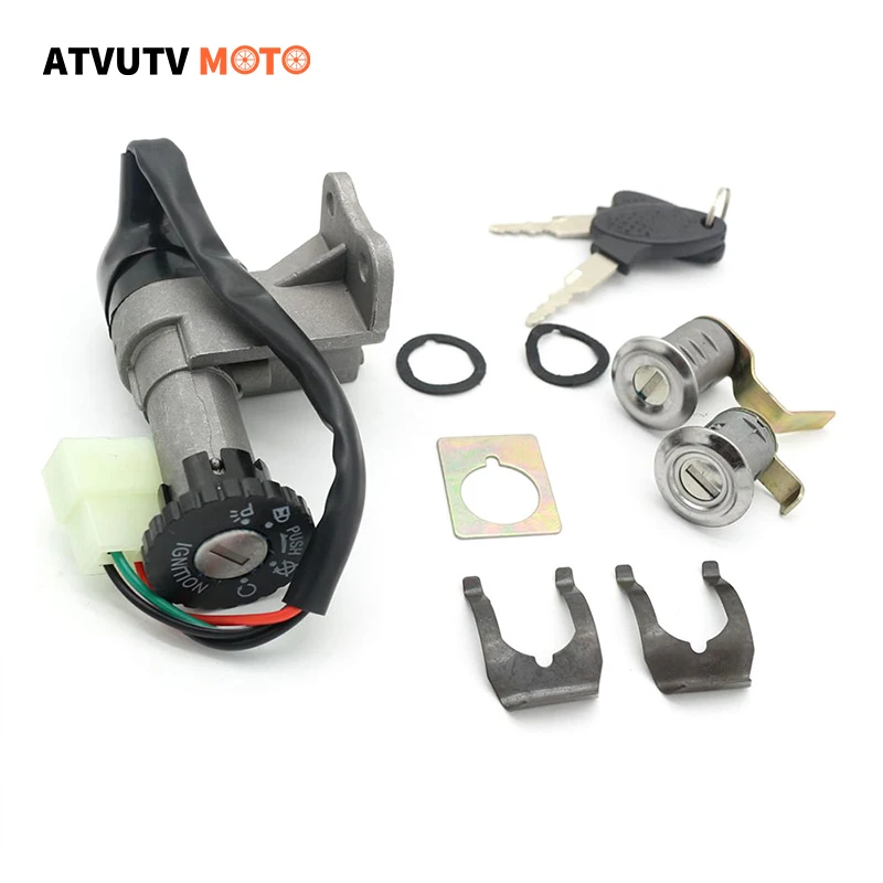 

Motorcycle Key Ignition Lock Set Power Lock Battery Lock For Chinese Scooter Gy6 4stroke 50-150cc Moped Taotao Jonway Roketa