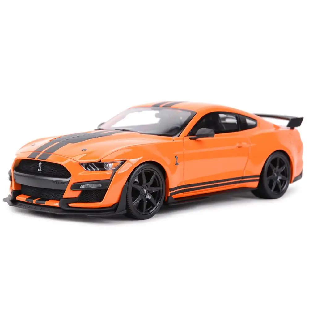 Maisto 1:18 2020 Mustang Shelby GT500 Ford Blue Sports Car Static Die Cast Vehicles Collectible Model Car Toys