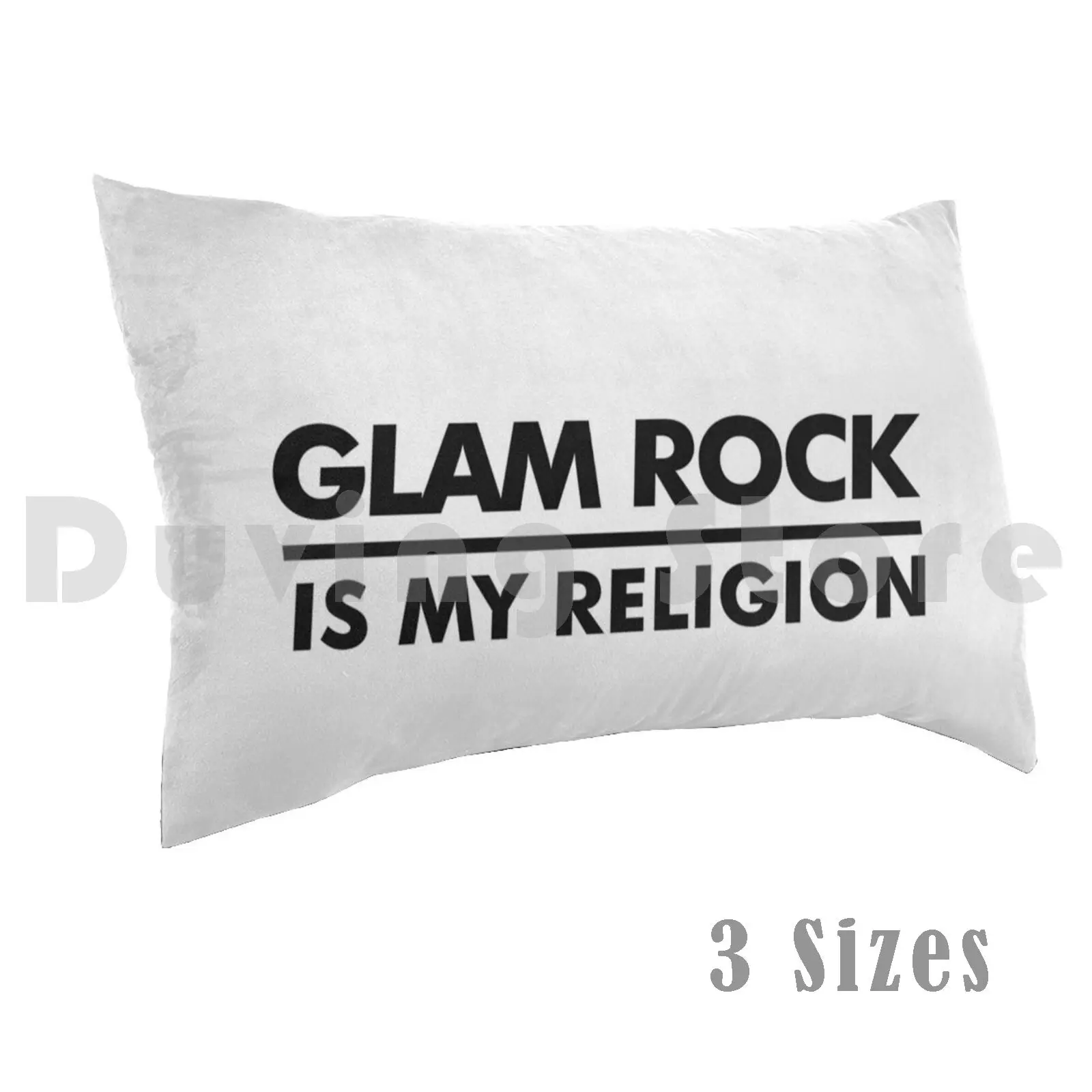 Glam Rock Is My Religion Pillow case Music Genre Religion Glam Punk Kiss Alice Cooper Slade Queen