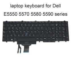 Spanish keyboards for Dell Latitude 15 E5550 E5570 E5580 E5590 LA Latin Keyboard Tracking point 0Y92DW Y92DW New
