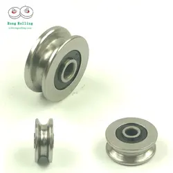 4*18*7/8U sliding bearings with U-groove,U-groove pulley/roller/roller,bearing diameter 18mm,bearing bore 4mm.