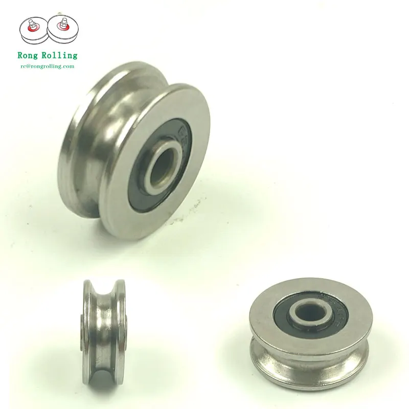 Łożyska ślizgowe 4*18*7/8U z rowkiem U, koło pasowe/rolka/rolka w kształcie litery U, średnica łożyska 18 mm, otwór łożyska 4 mm.