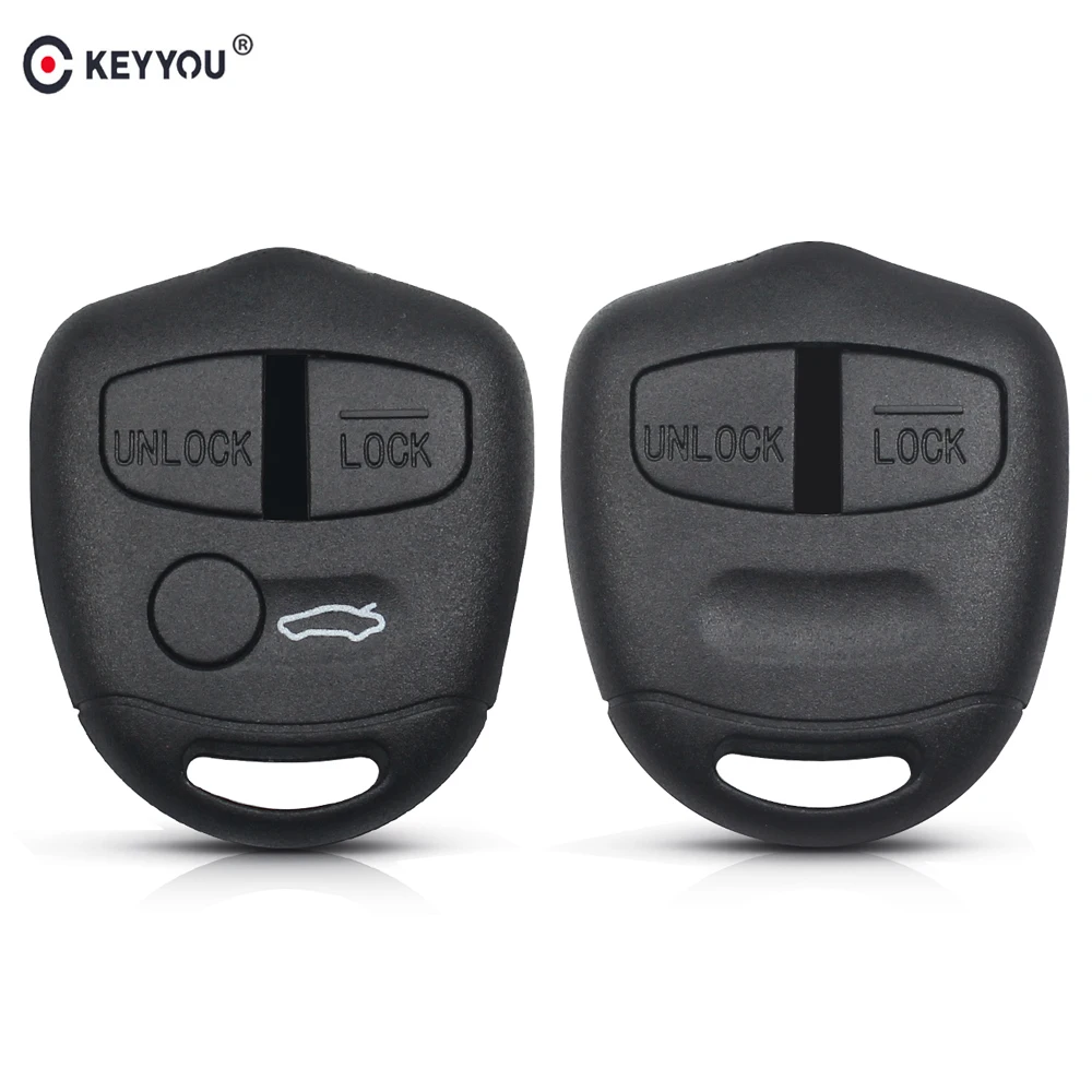 KEYYOU 30pcs Remote Key Shell No Blade For Mitsubishi Pajero Sport Outlander Lancer Grandis ASX 2/3 Buttons Car Fob Blank Case