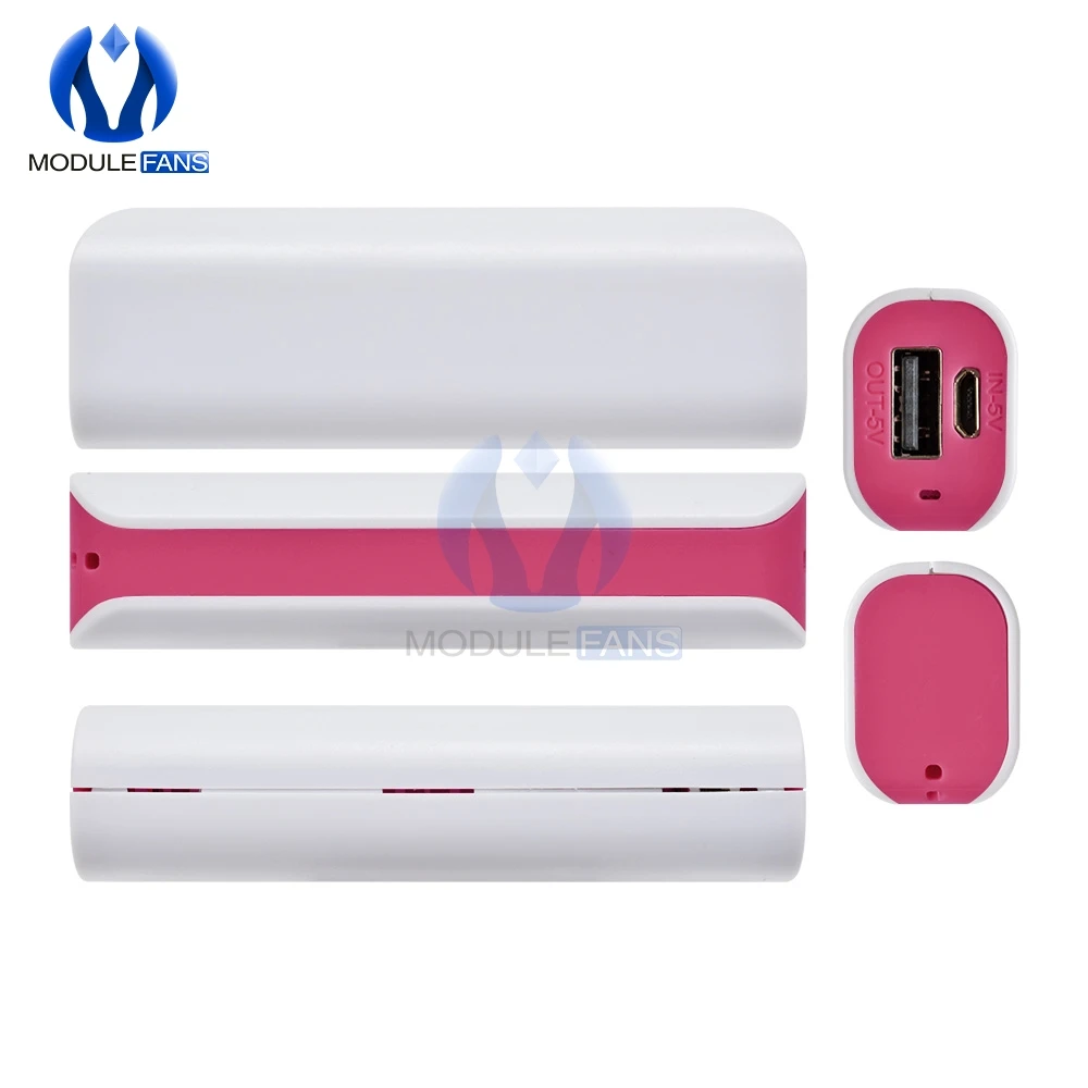 Süßigkeiten Tragbare Led Power Bank Für Handy 18650 Box Telefon Ladegerät Diy Fall Dual USB Power Netzteil Diy elektronische – Detail 8