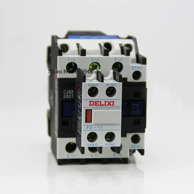 AC Contactor CJX2 F4-11 20 02 22 31 13 40 04 Auxiliary Contact LA1-DN