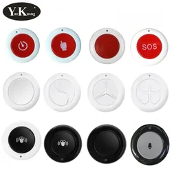 Round Remote Control 315 433 MHz 1527 Roundness Design Remote Key Sticky Wall Panel Shape 1 CH Button RF Transmitter Wireless tx