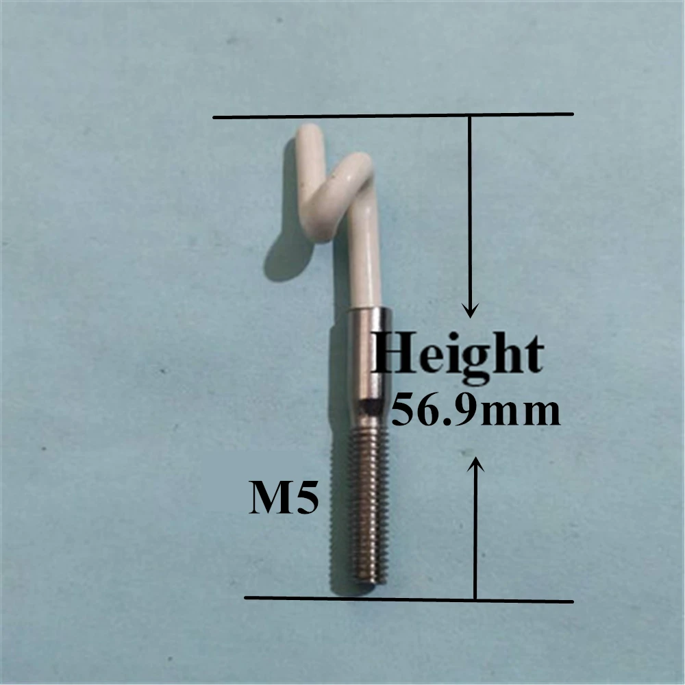 Anillo de cola de cerdo de cerámica M4, Perno de Ojos de guía de alambre circular de porcelana, tornillo de tuerca de ojo, Pigtail 95 de porcelana