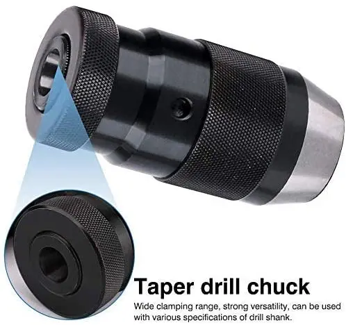 B10 B12 B16 B18 B22 Self Tightening Drill Chuck Keyless Drilling Chuck Self Tighten Automatic Locking CNC Machining Tools